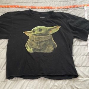baby grogu cropped t shirt